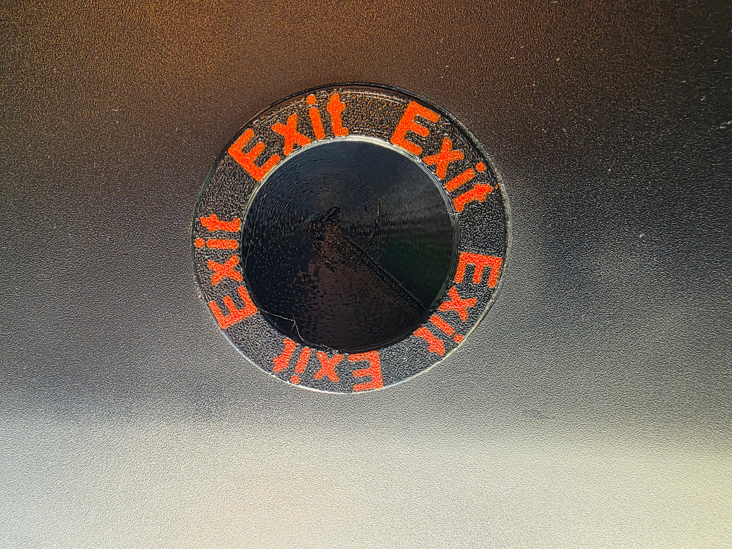 Trunk/Boot emergency release cover.