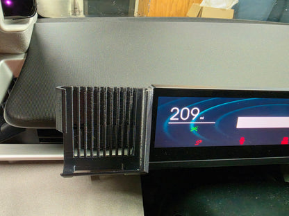Fisker Ocean Phone Holder mounted on the LEFT side of driver's display.